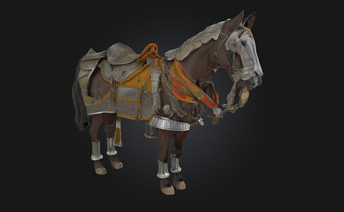 Armored Steed  Warhorse of Legends 3D model