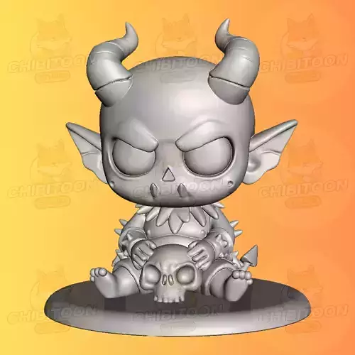 Snaggle The Mischievous Little Demon Chibi Kawaii