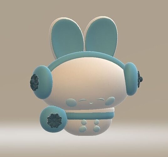 kawaii rabbit toy  3D print model