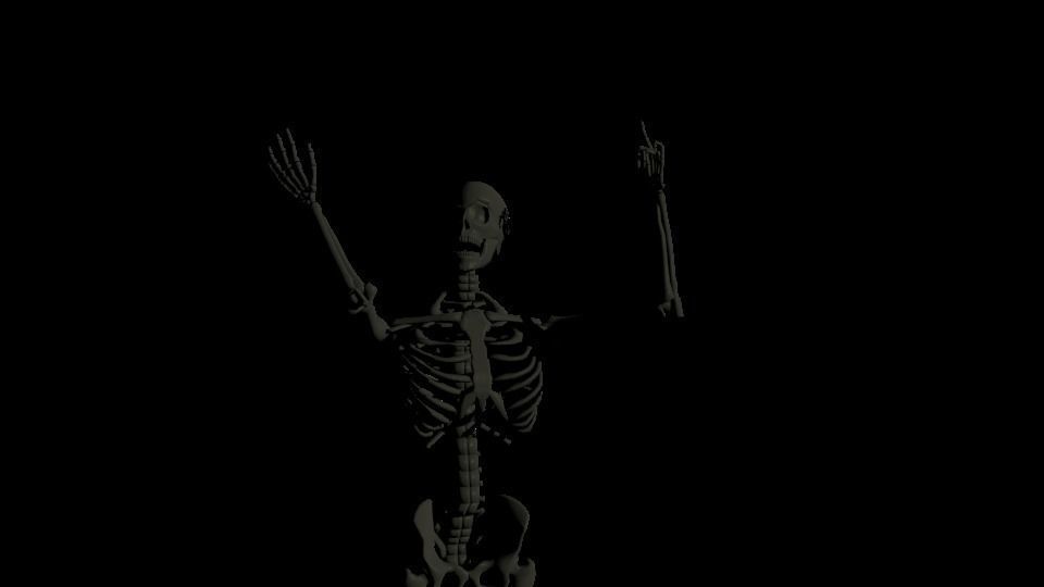 Rigged Human Skeleton 3D model_8