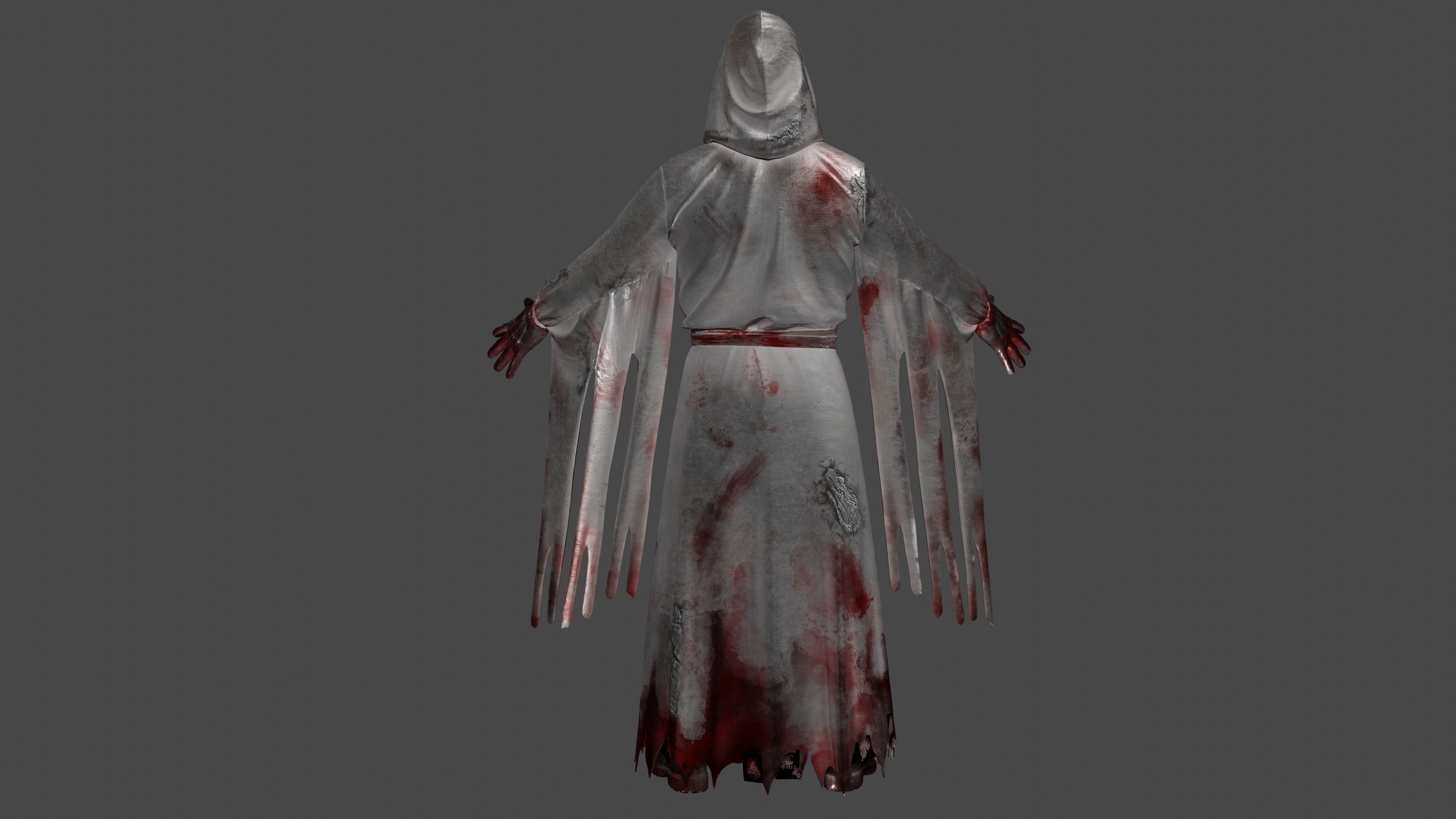 Ghost Face Low-poly 3D model_5