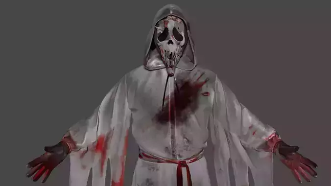 Ghost Face Low-poly 3D model
