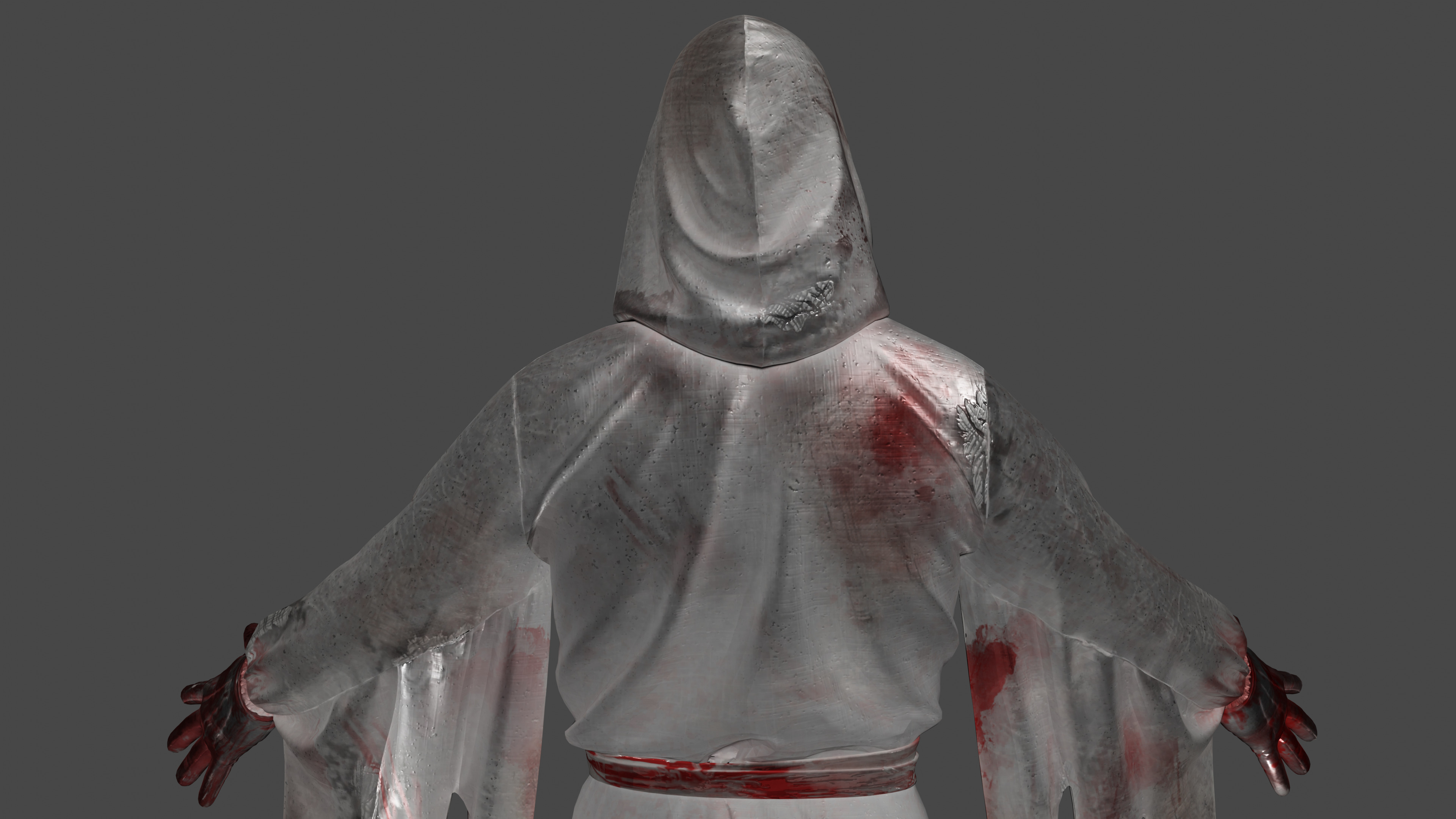 Ghost Face Low-poly 3D model_4