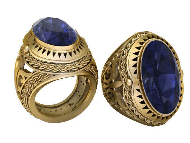 JENDGE  GOLD RING 3S PRINTABLE MODEL 3D print model
