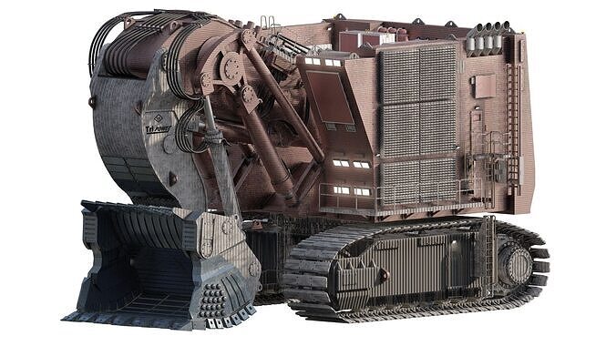 backhoe rh mining 3D model
