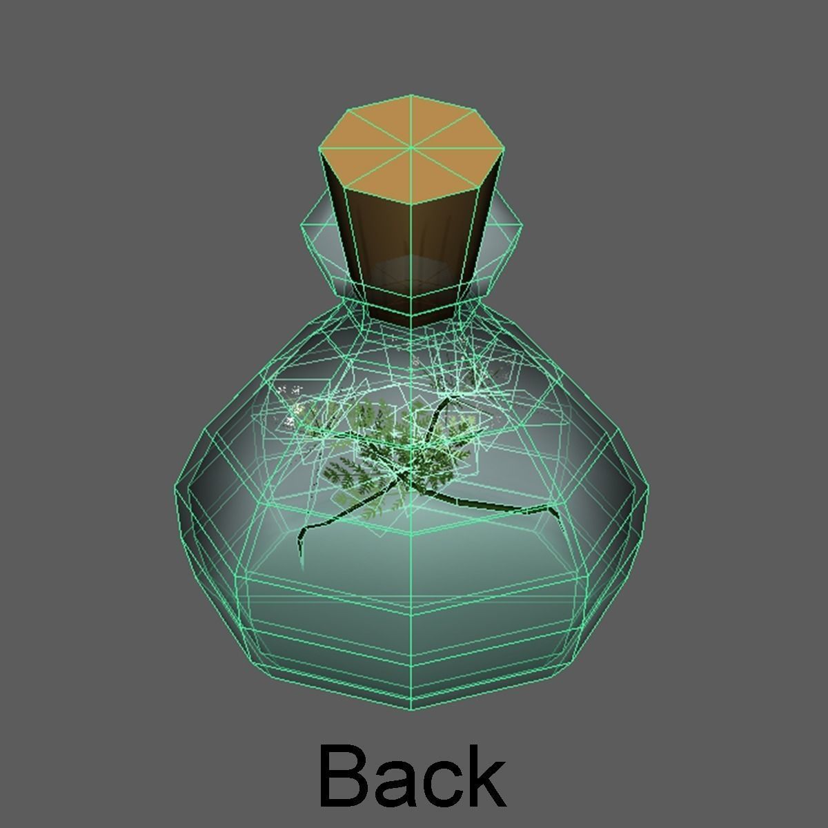 Bottle1 bottle Low-poly 3D model_6