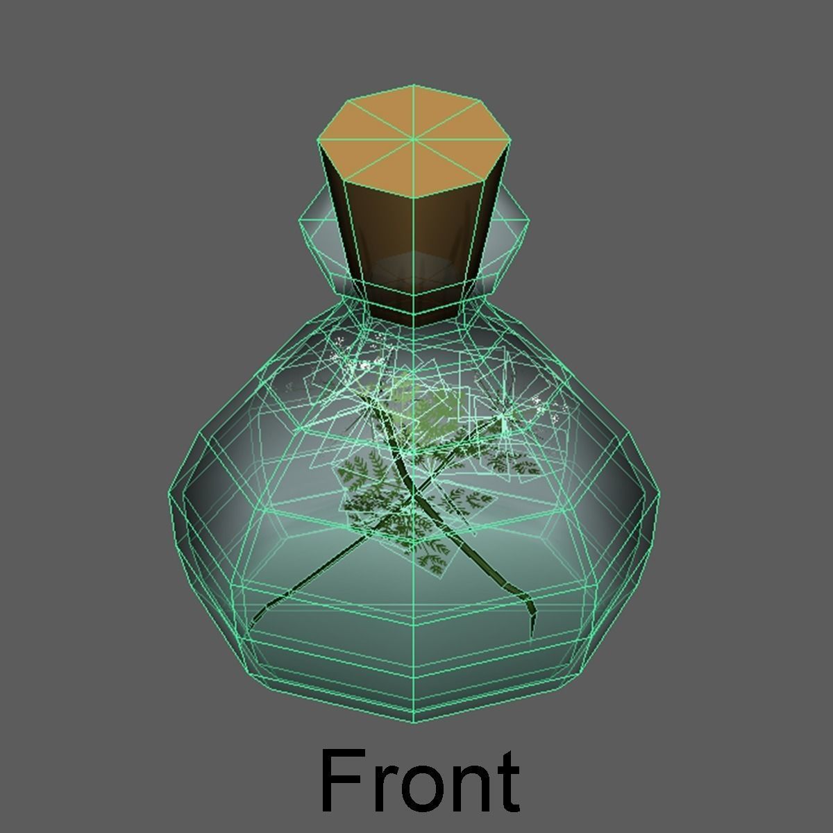 Bottle1 bottle Low-poly 3D model_7