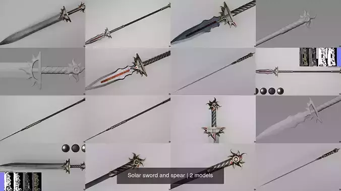 Solar sword and spear