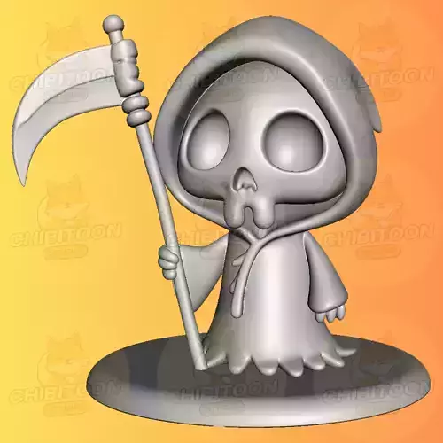 Grimmy The Adorable Grim Reaper Chibi Kawaii