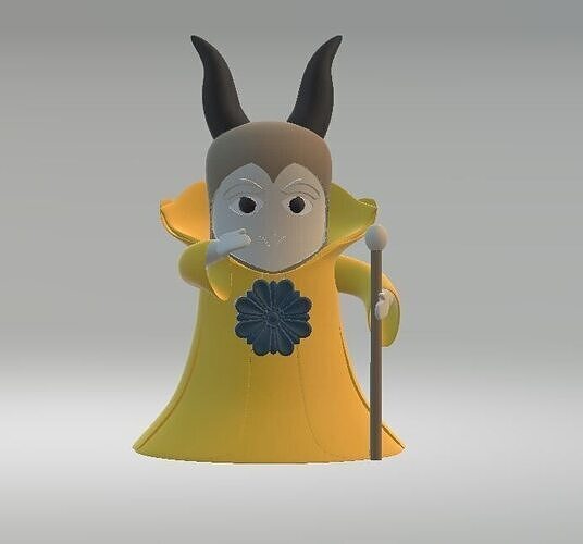 chibi dark queen  3D print model