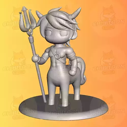 Hoofwick The Noble Centaur Chibi Kawaii 3D print model