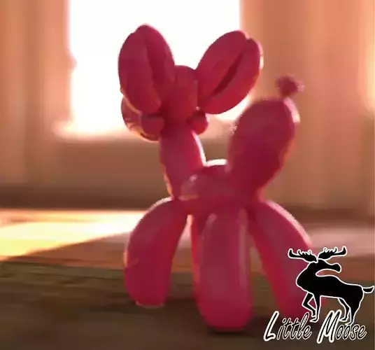 Whimsical Balloon Dog 
