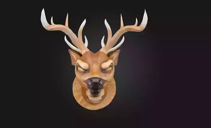 Majestic Stag Carving  Natures Noble Guardian in Wood or Stone