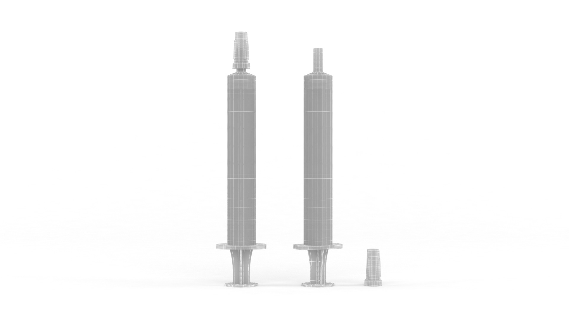 Plastic Syringe 3D model_4