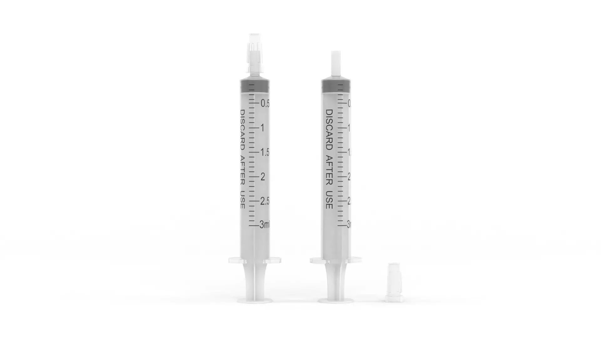 Plastic Syringe 3D model_0