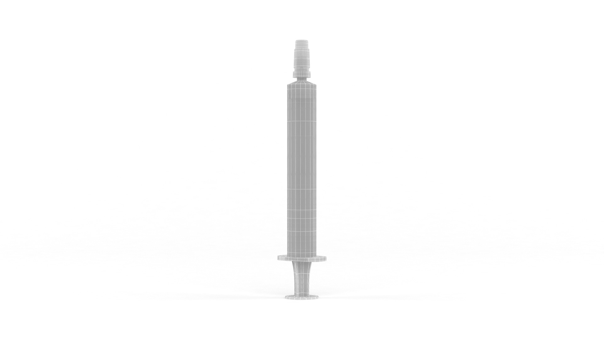 Plastic Syringe 3D model_6