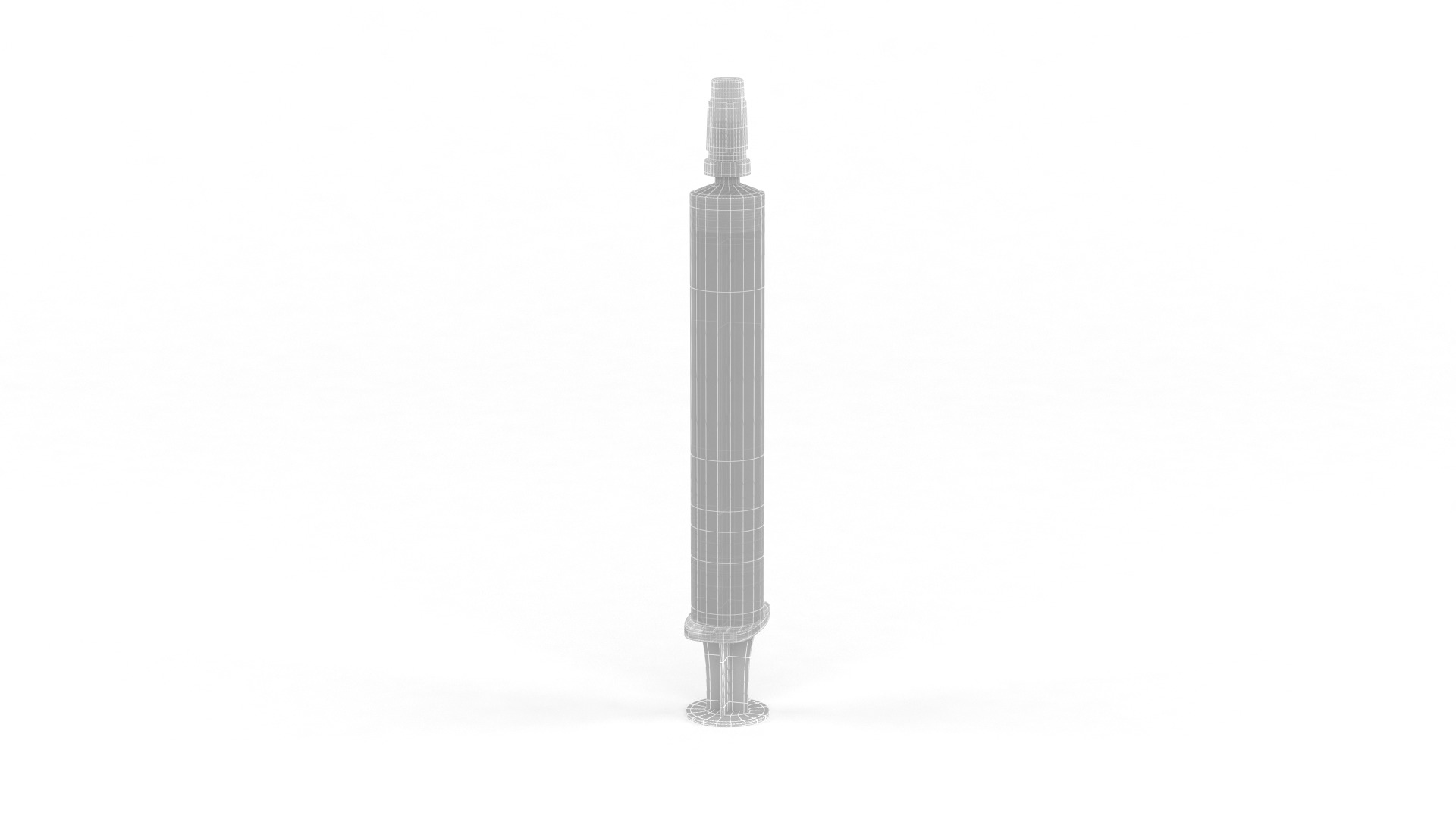 Plastic Syringe 3D model_7