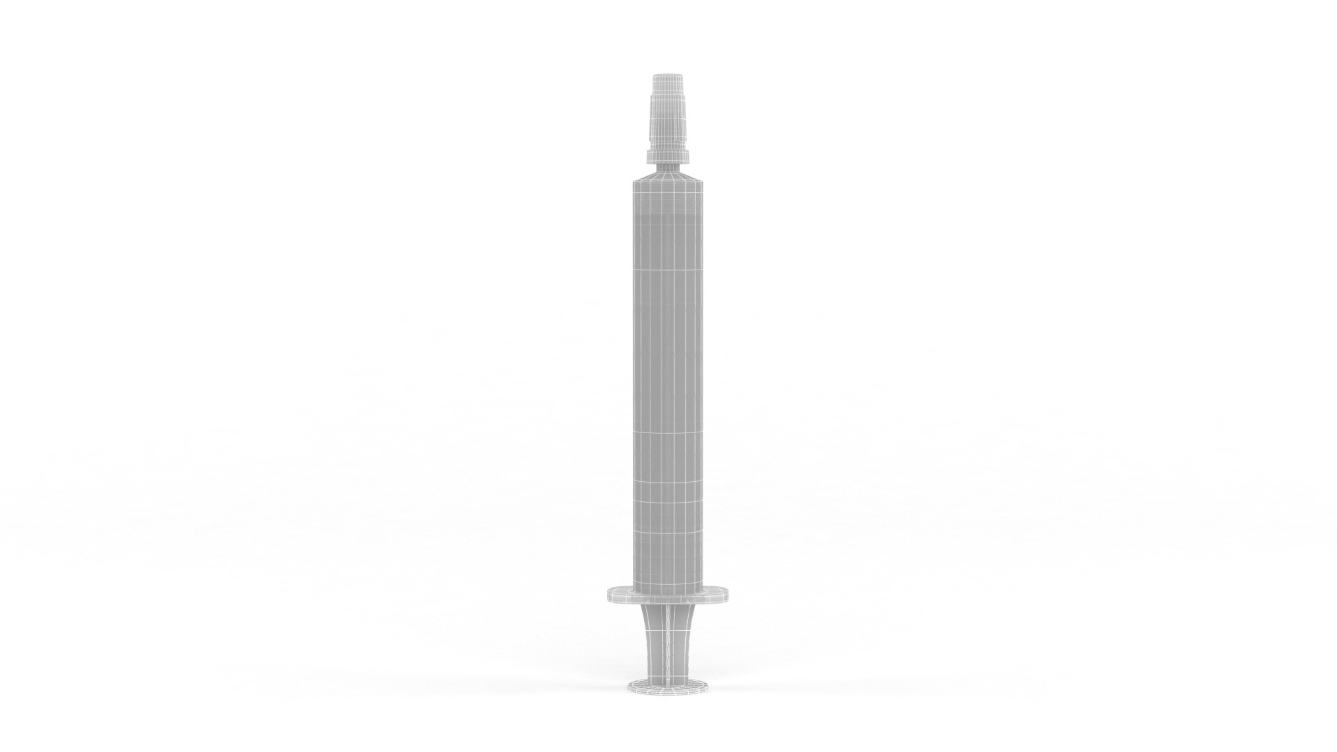 Plastic Syringe 3D model_9