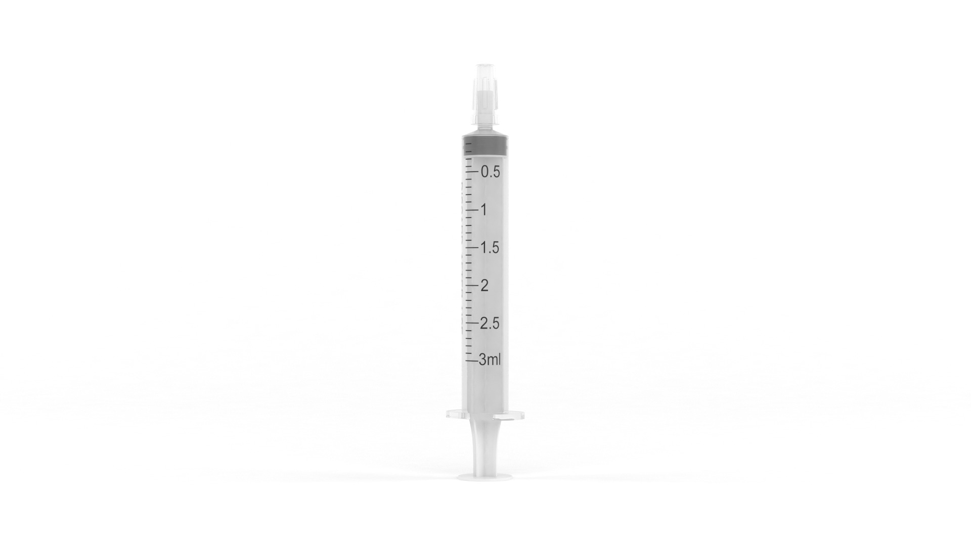 Plastic Syringe 3D model_3