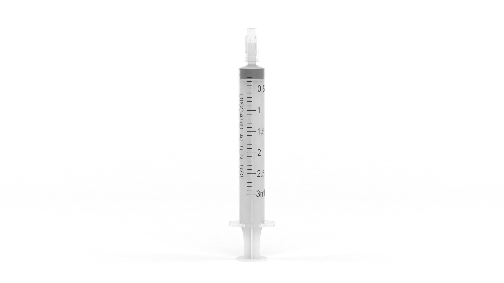 Plastic Syringe 3D model_2