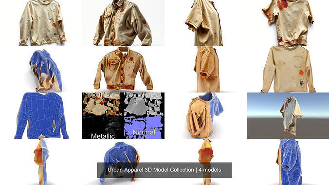 Urban Apparel 3D Model Collection 