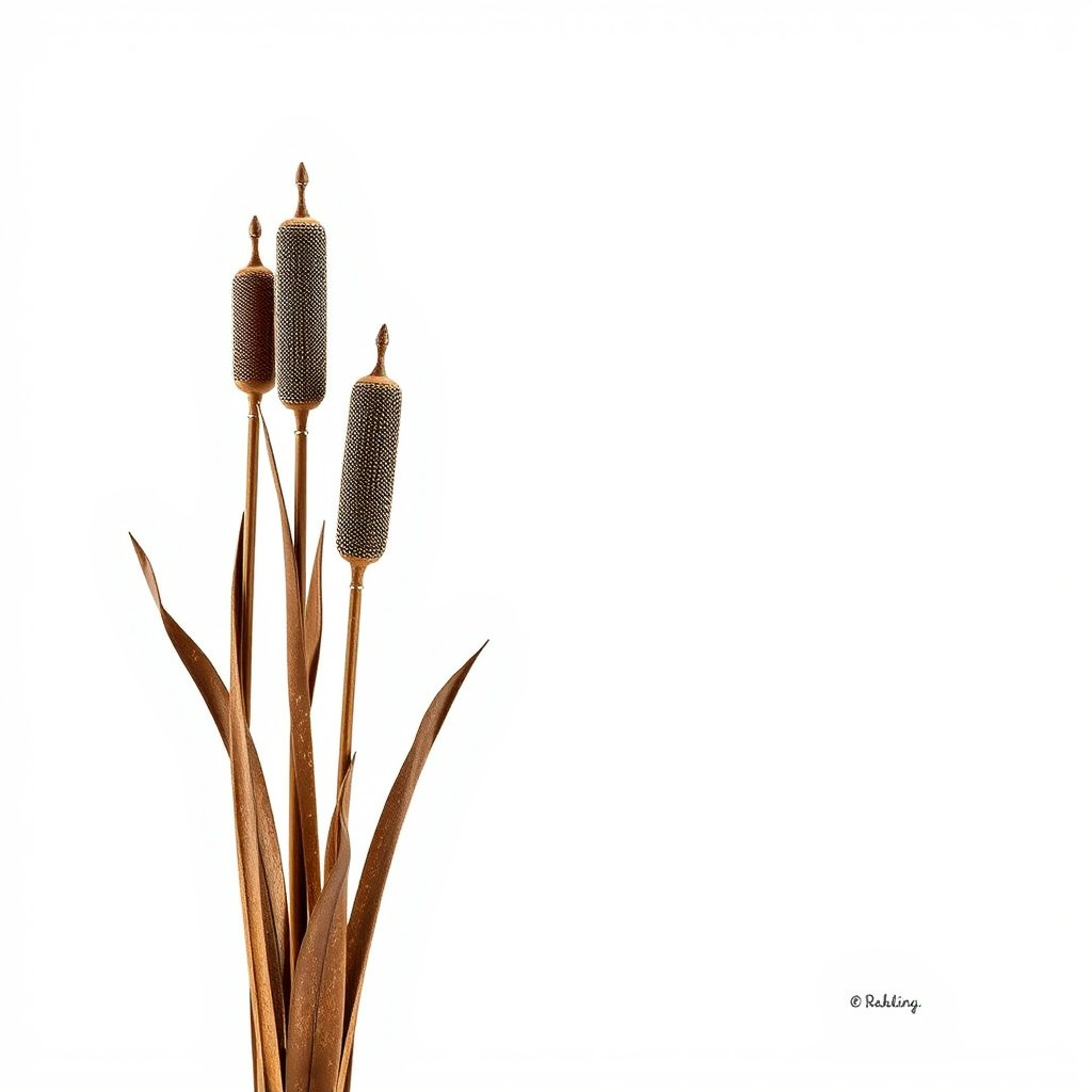 Cattail Plant Model Pack for Environment Design Low-poly 3D model_2