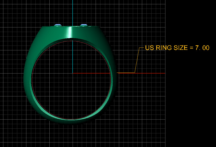 RING DIAMOUND FACES PENDANT 3D print model_7