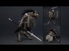 Night Spearman Low-poly 3D model_4