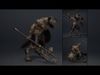Night Spearman Low-poly 3D model_5