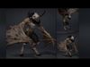 Night Spearman Low-poly 3D model_10