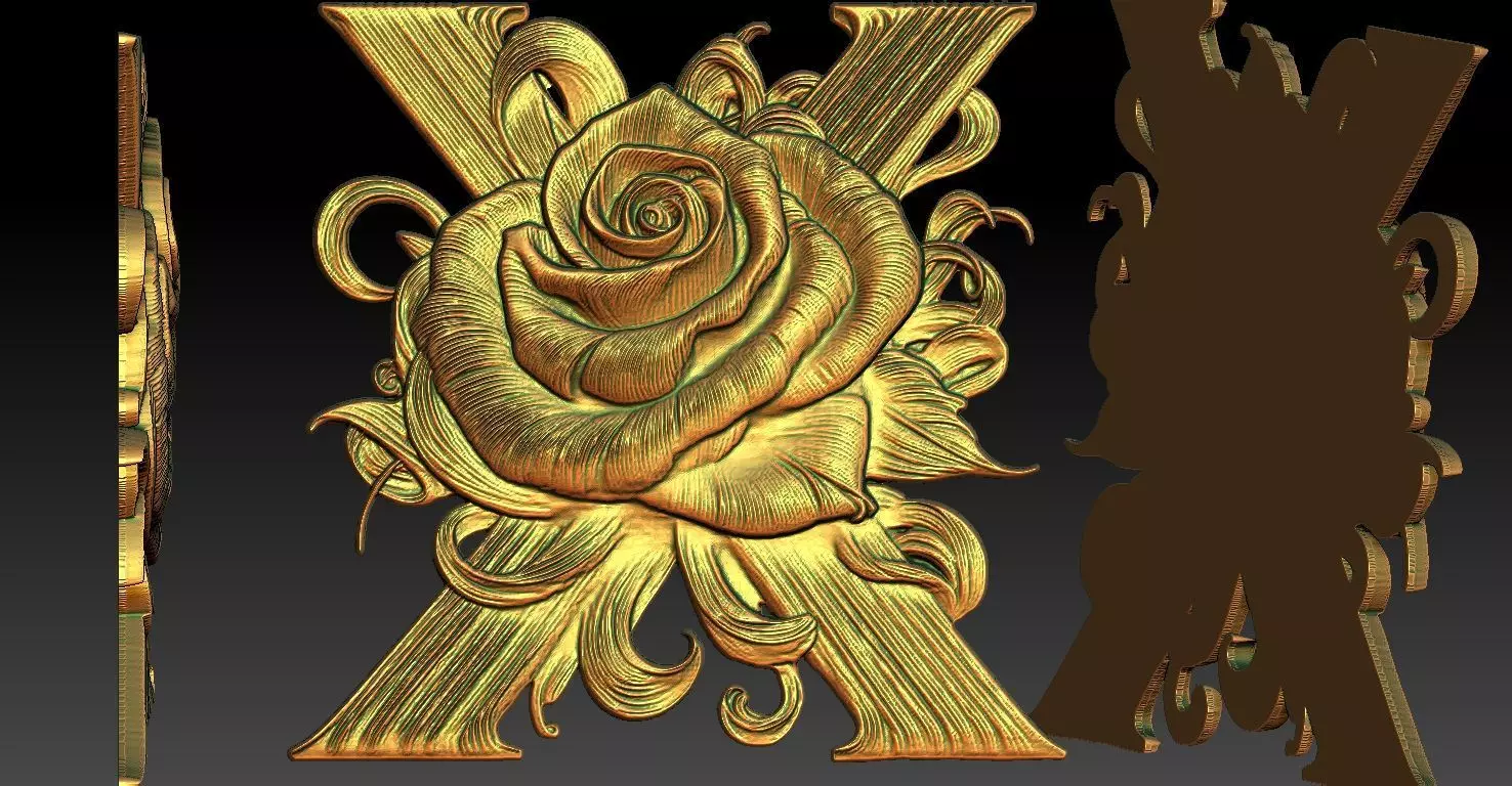 2 X CNC Relief Model 3D print model_0