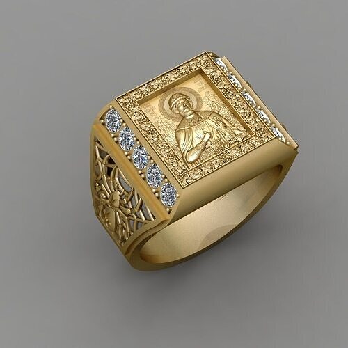 RELIGION ICON Holy Prince Dmitry Donskoy ring 3D print model 3D print model