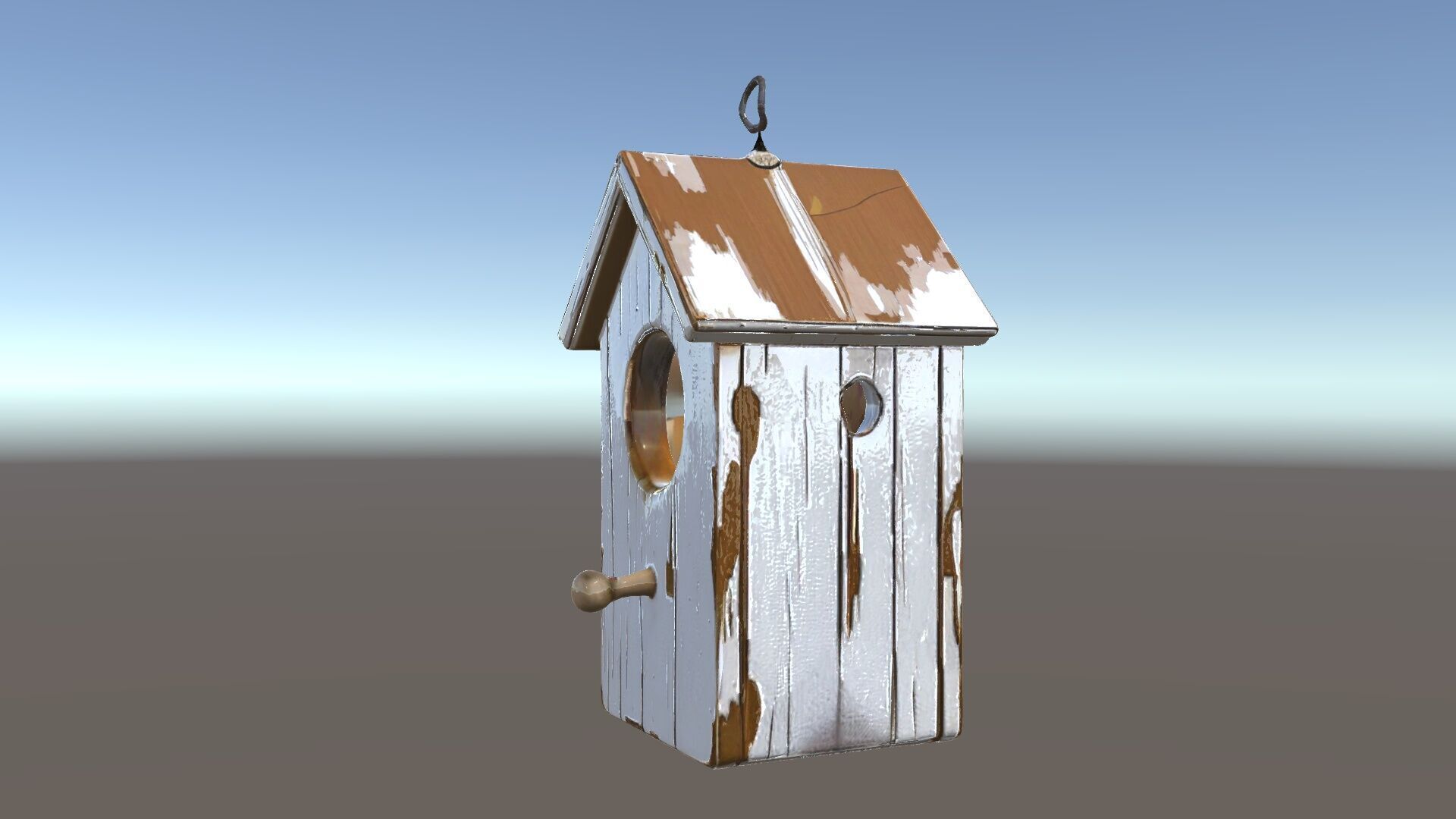 Rustic Wooden Birdhouse Model Pack Low-poly 3D model_34
