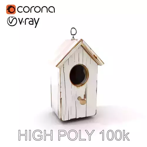 Rustic Wooden Birdhouse Model Pack Low-poly 3D model Rustic Wooden Birdhouse Model Pack Low-poly 3D model