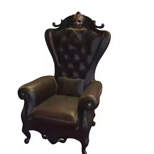Skull Throne Armchair Dark Gothic