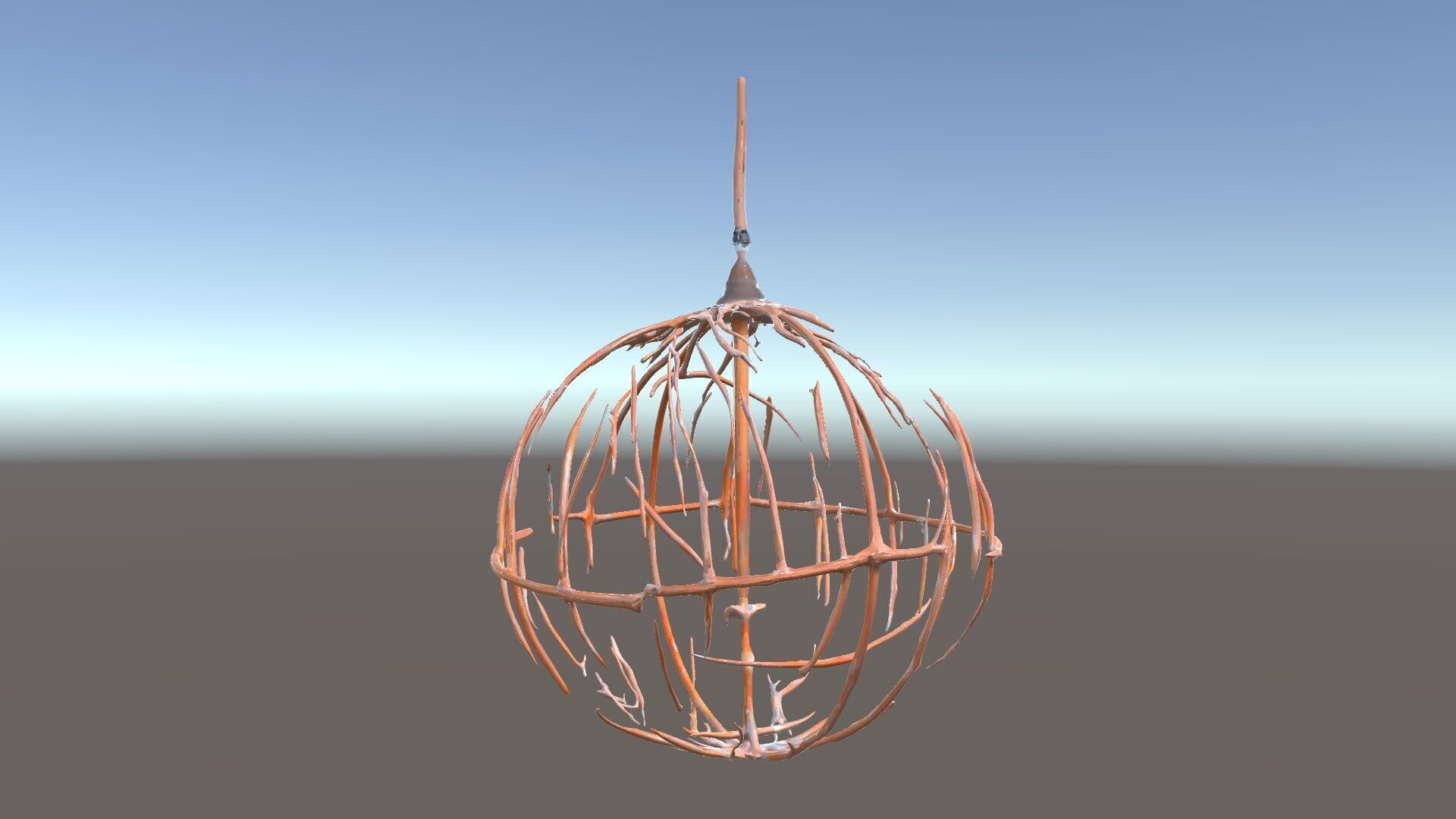 Rustic Spherical Pendant Light Model Pack Low-poly 3D model_33