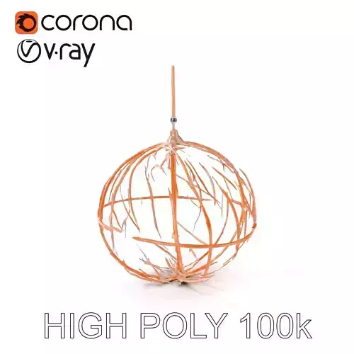 Rustic Spherical Pendant Light Model Pack