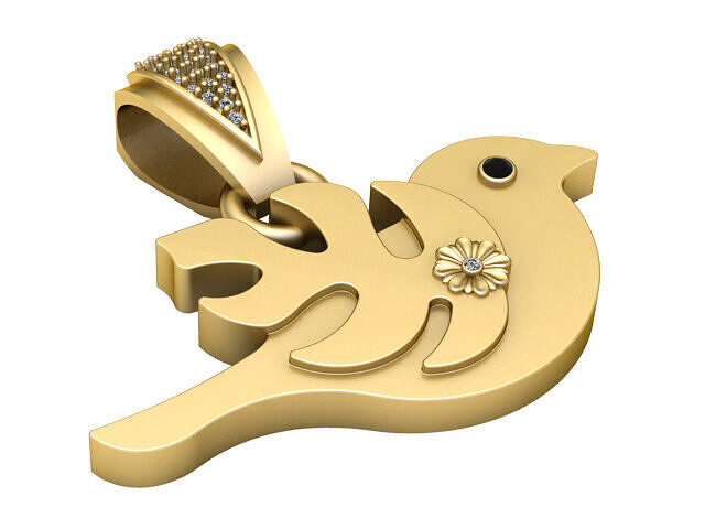 BUDS PENDANT 3D PRINTABLE MODEL  3D print model