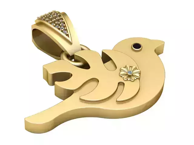 BUDS PENDANT 3D PRINTABLE MODEL 