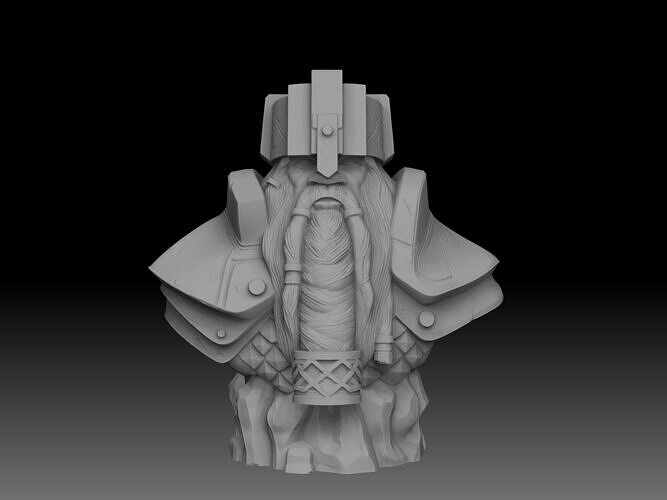 Dwarf statue 3D print model