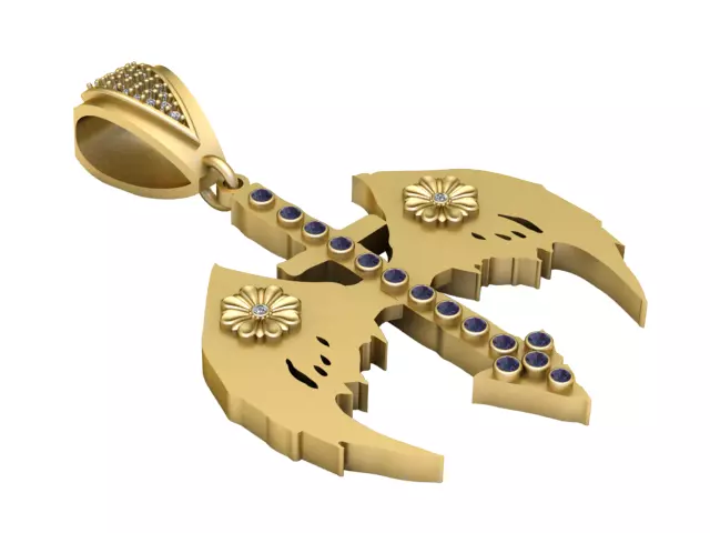 GOLD PENDANT 3D print model