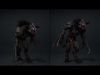 Night Brutal Warrior Low-poly 3D model_3