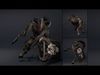 Night Brutal Warrior Low-poly 3D model_4