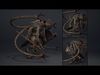 Night Brutal Warrior Low-poly 3D model_8