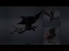 Night Brutal Warrior Low-poly 3D model_9