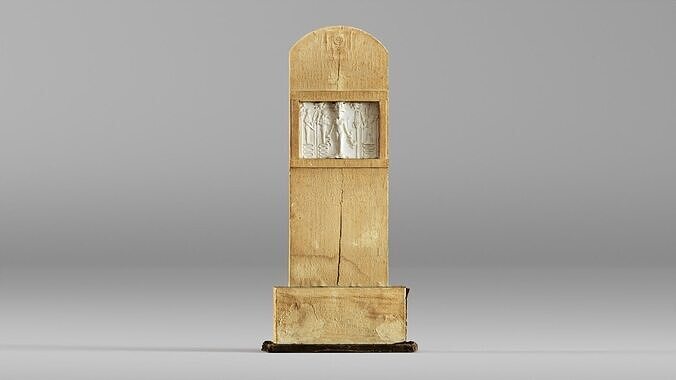 001637 3D Scan of Metternich Stele Ancient Egyptian Inscription 3D model