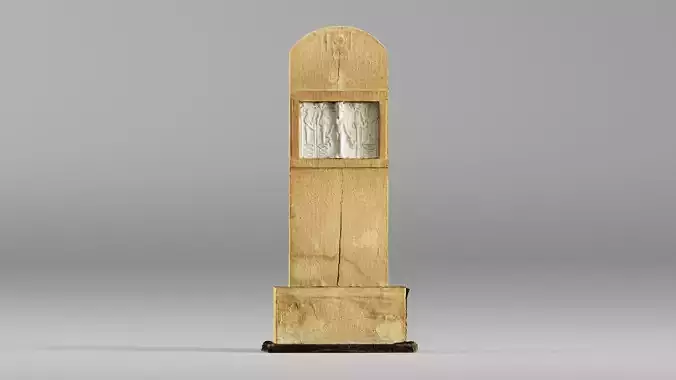 001637 3D Scan of Metternich Stele Ancient Egyptian Inscription