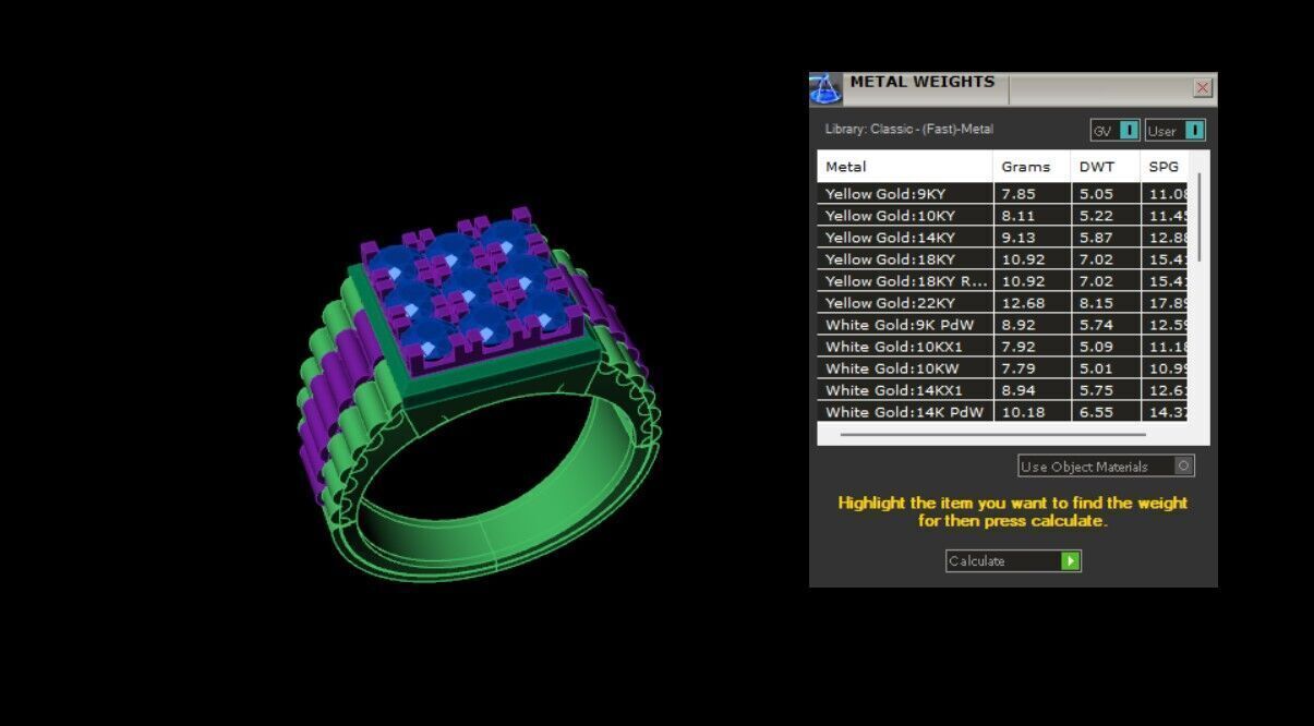 Rings 3D print model_4