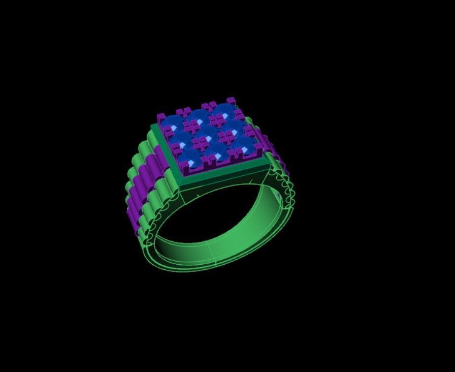 Rings 3D print model_2
