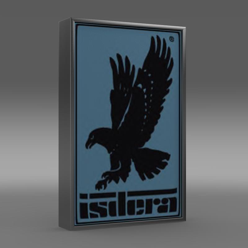 Isdera Logo 3D model_4